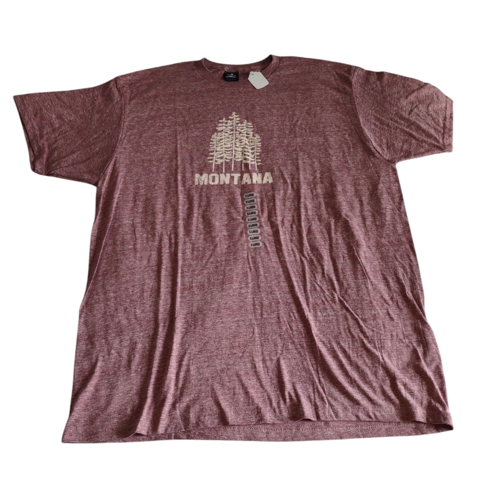 NWT Mountain XL Montana Short Sleeve Tree Graphic T-Shirt